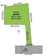 区画図 敷地延長区画です