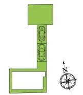 区画図 敷地延長区画です